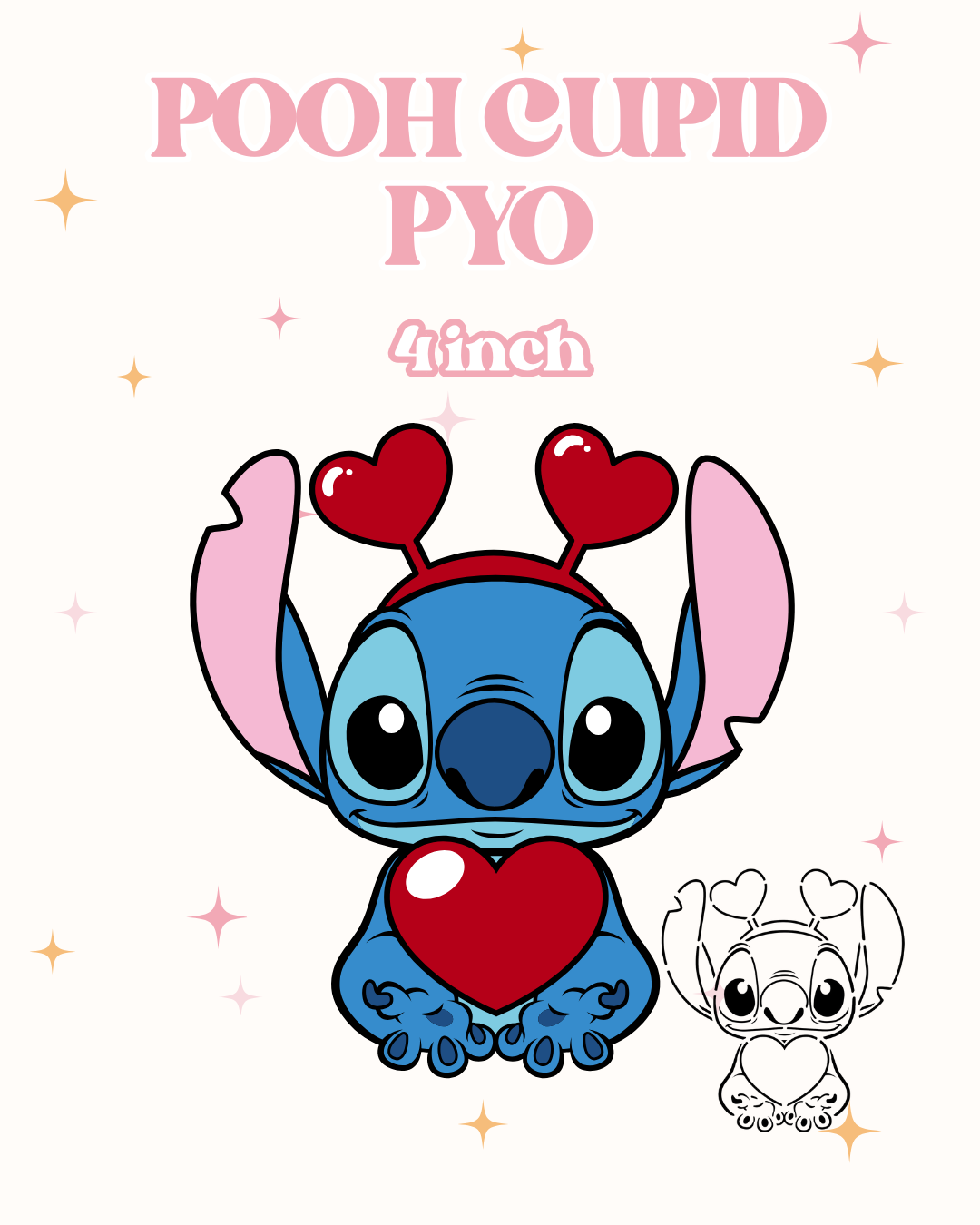 PYO Stitch VDAY Cookie Cutters