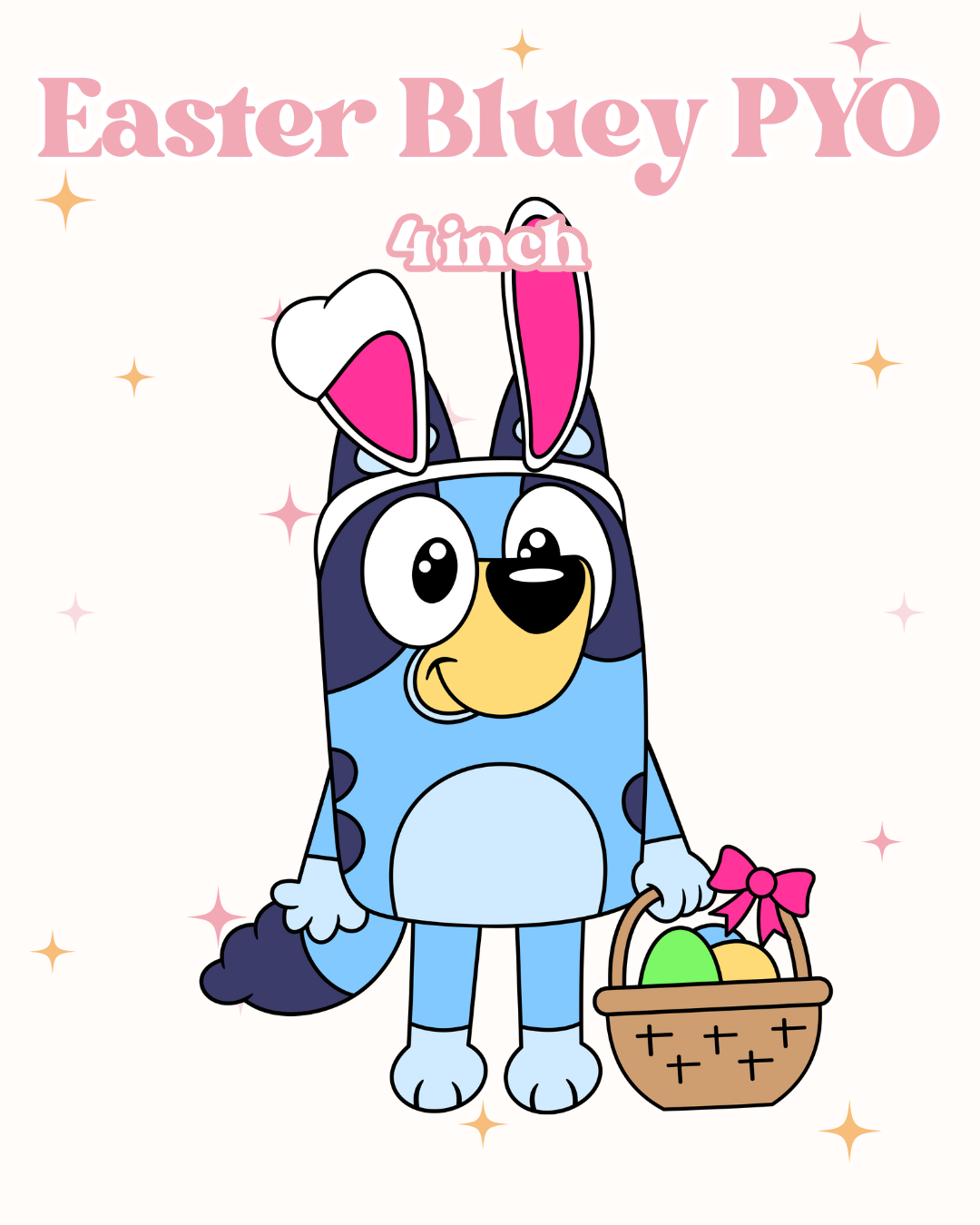 PYO Easter Bluey (Cookie Cutters)