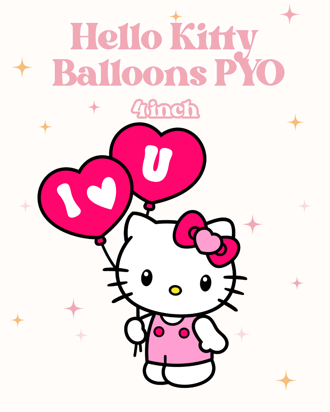 PYO Hello Kitty Balloons Heart Cookie Cutters