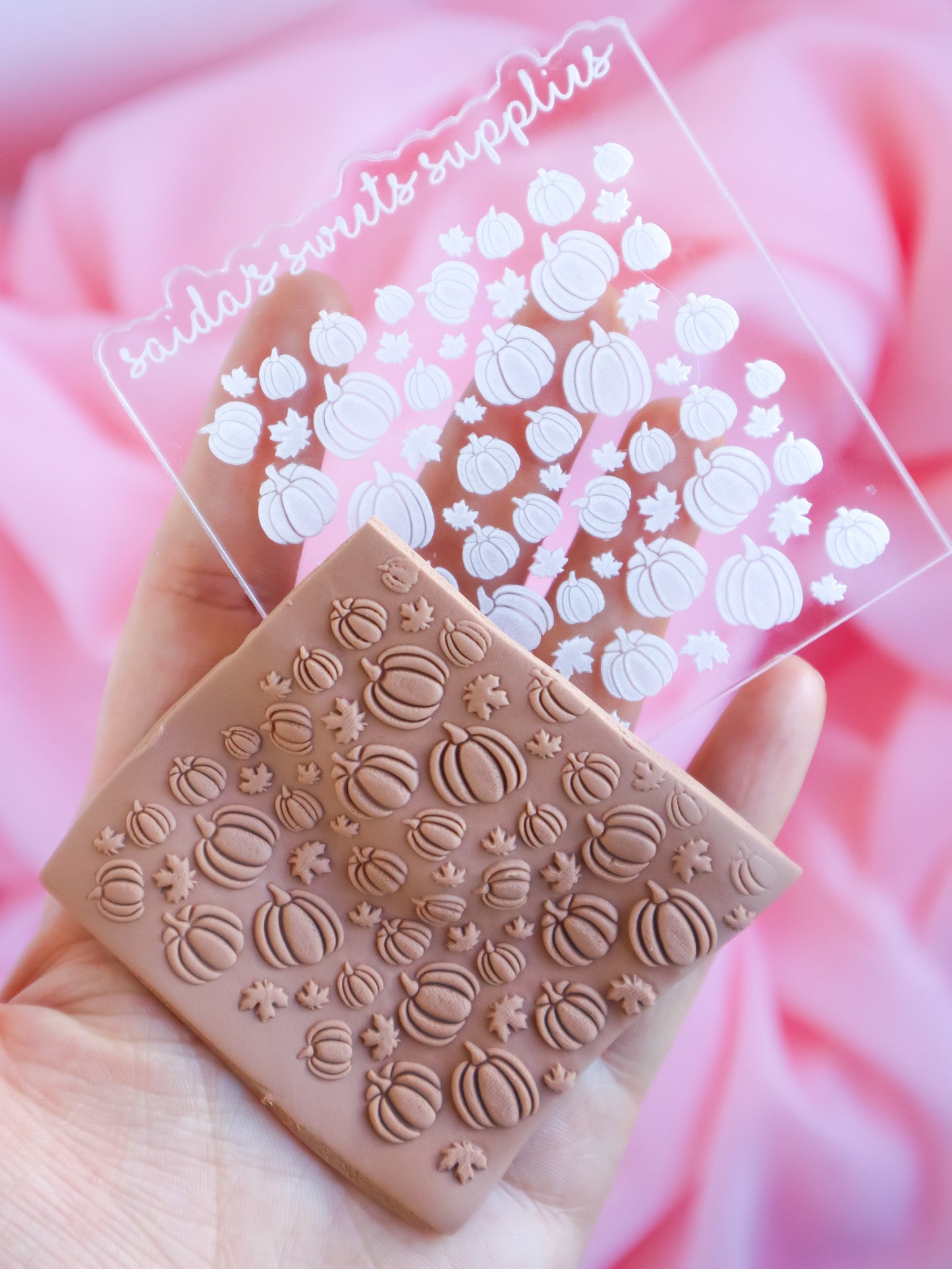 Fall Pumpkin and leaves Thanksgiving Embosser & Cutter (Debosser)