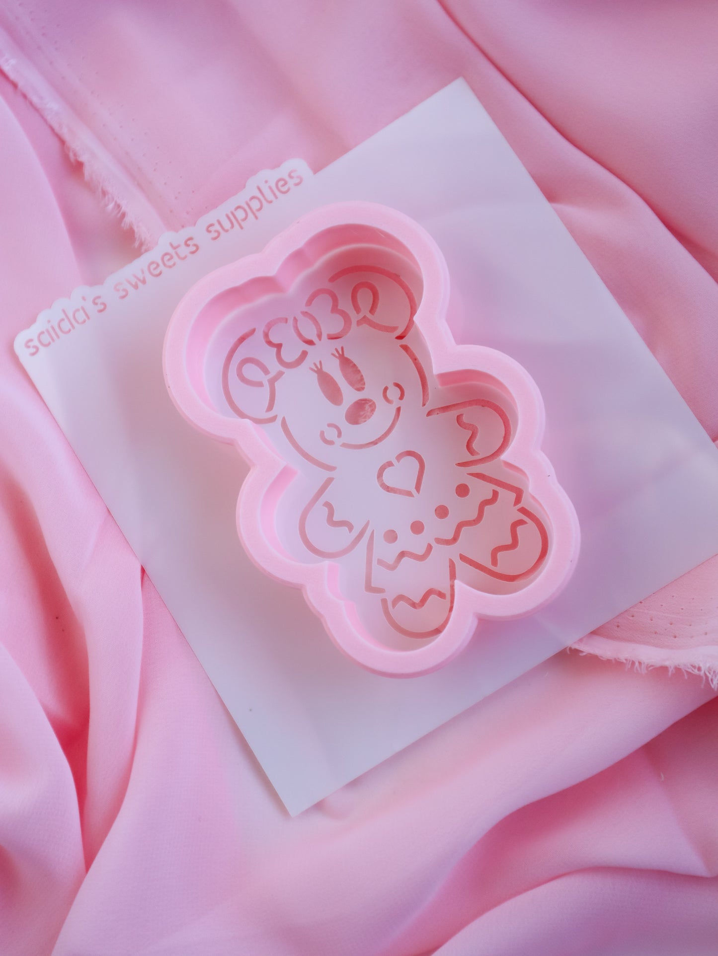 PYO Girl Mouse gingerbread Christmas & Cookie Cutters