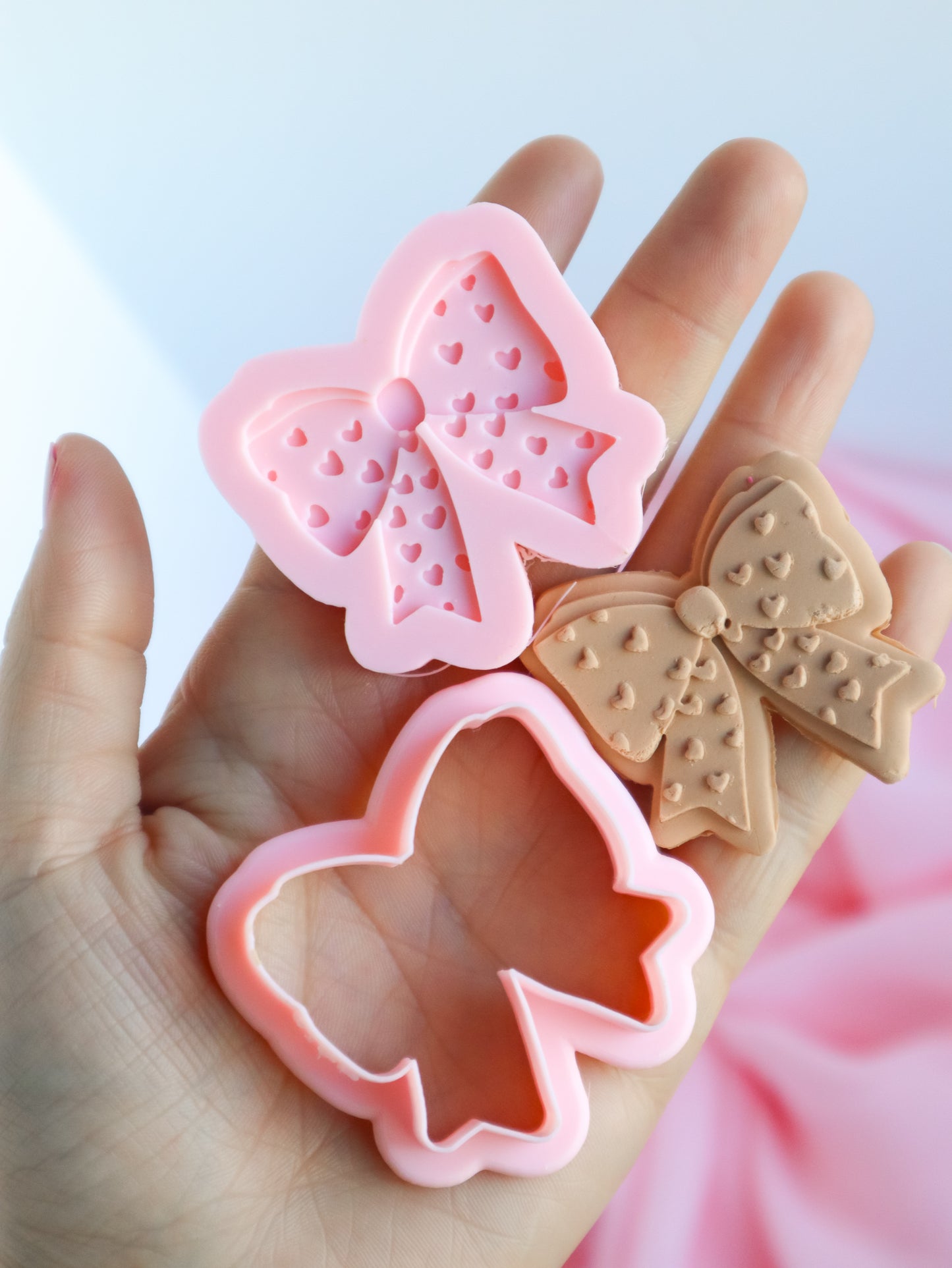 Hearts Coquette Bow 3d Embosser & Cutters
