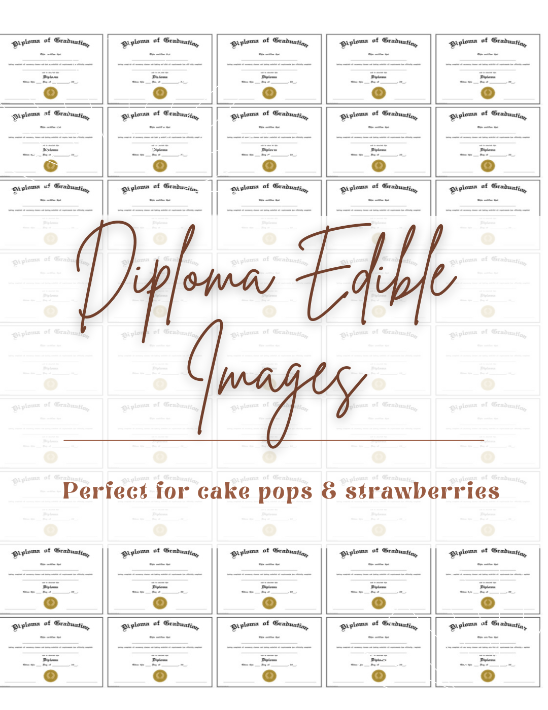 Diploma Edible Images