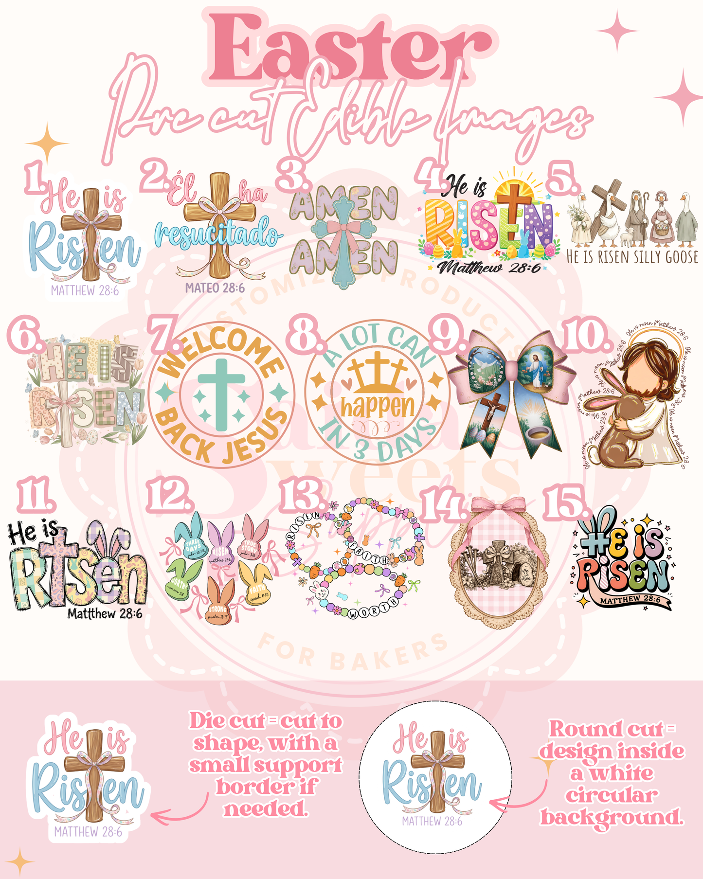 Easter Pre Cut Edible Images