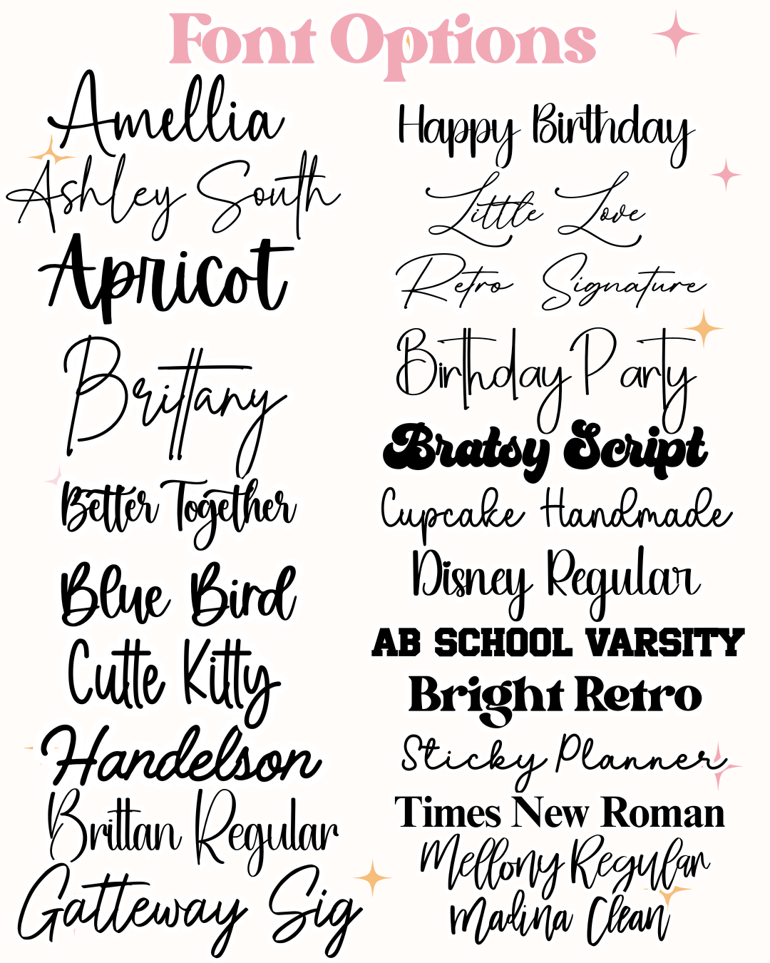 Acrylic Cake Topper