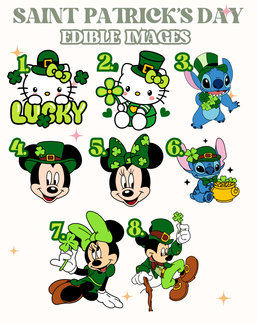 St. Patricks Day Edible Images