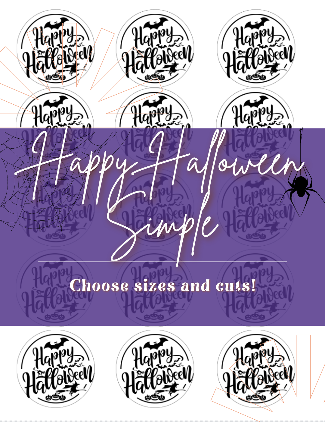 Happy Halloween Simple: Edible Images