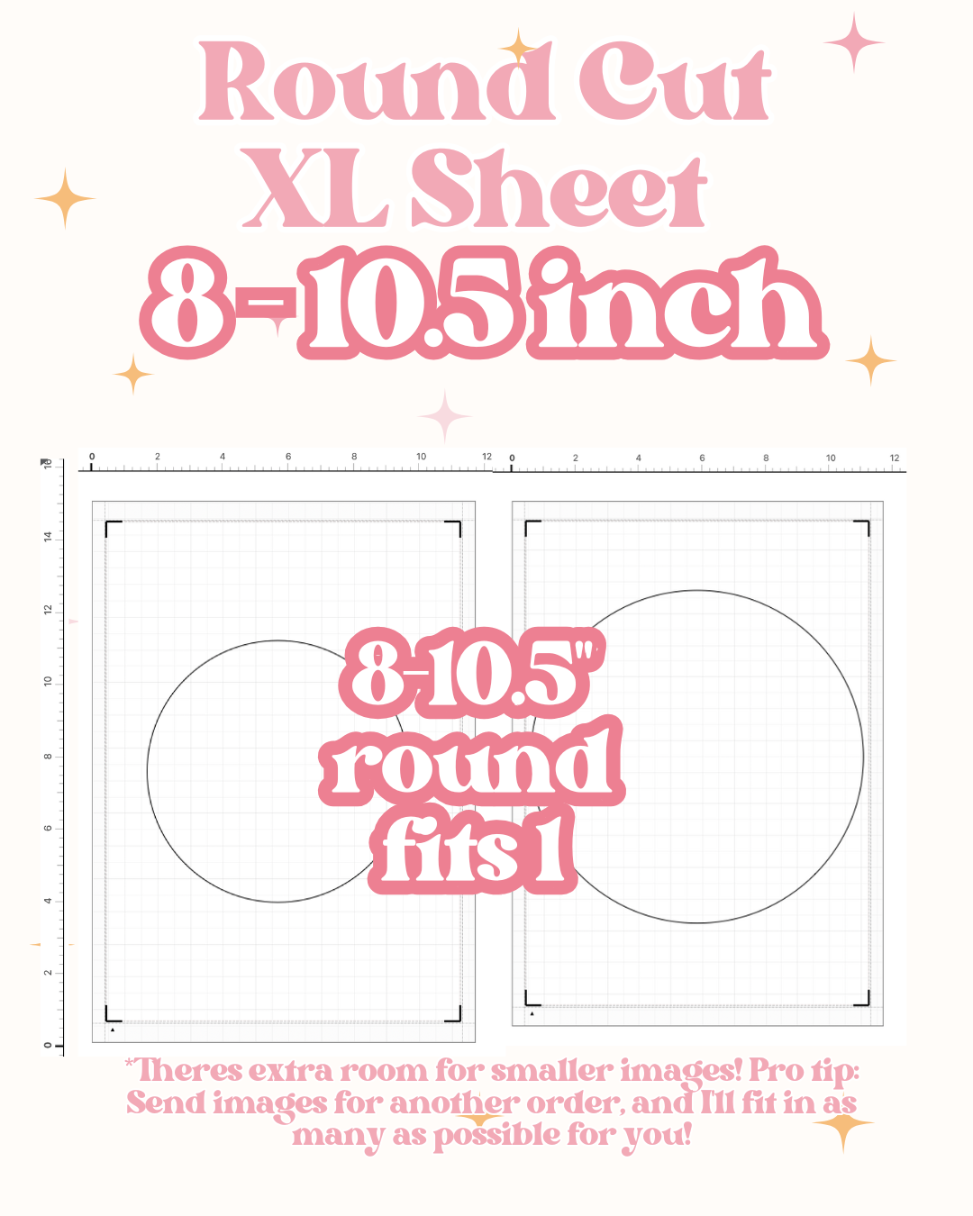 (NO LONGER AVAILABLE) Custom XL SHEET Edible Images