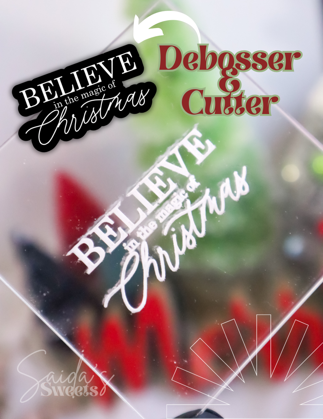 Believe in the magic of Christmas Embosser & Cutter (Debosser & Christmas)