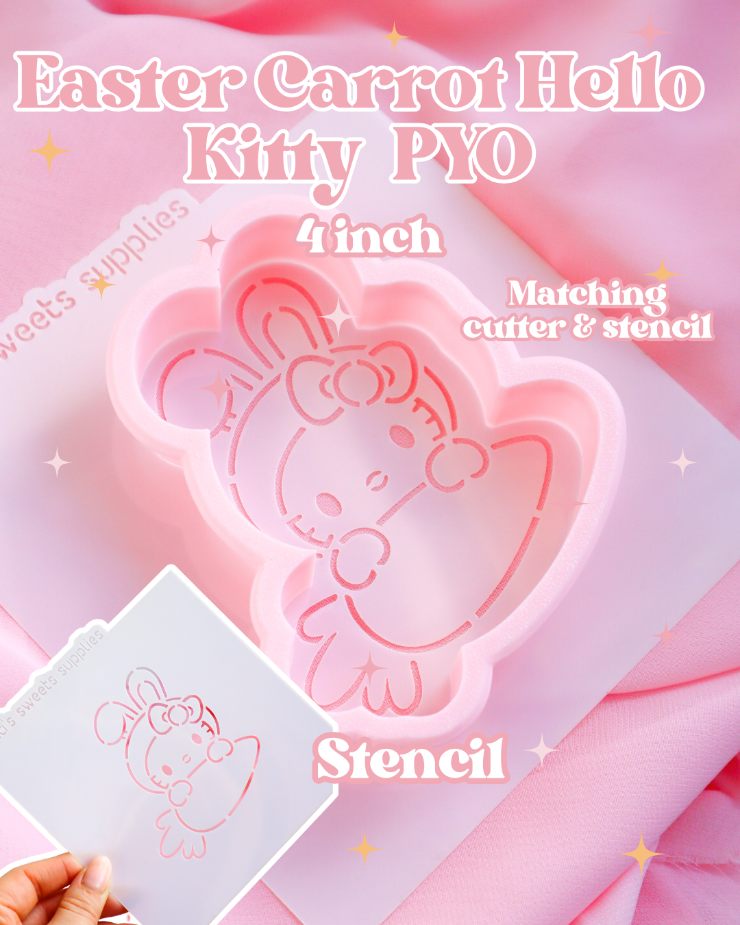 PYO Easter Carrot H. Kitty (Cookie Cutters)