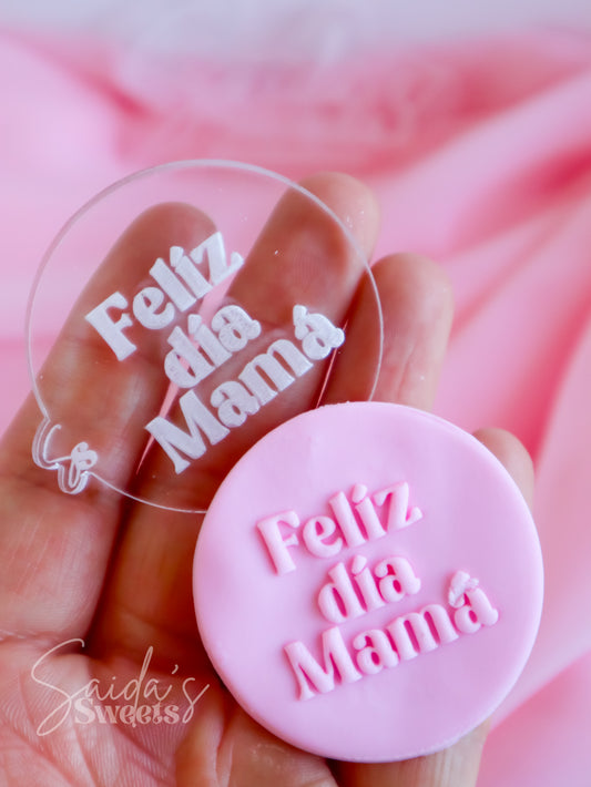 Retro Feliz Dia Mama - Embosser & Cutter (Debosser)