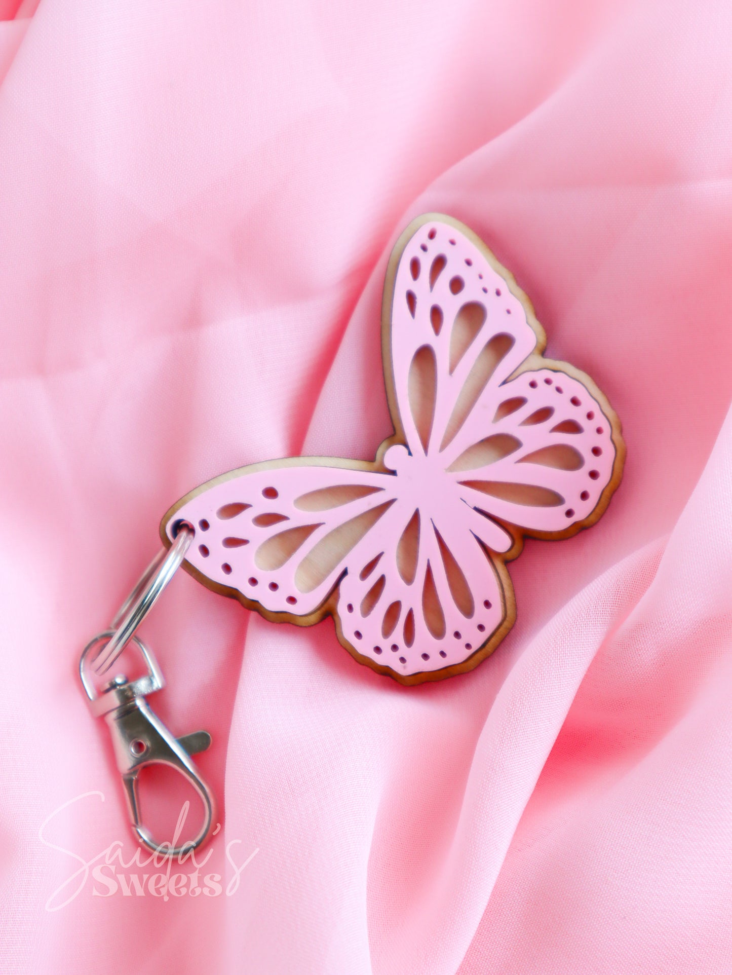 Butterfly Mother's Day Key Chain Acrylic Cupcake Charm