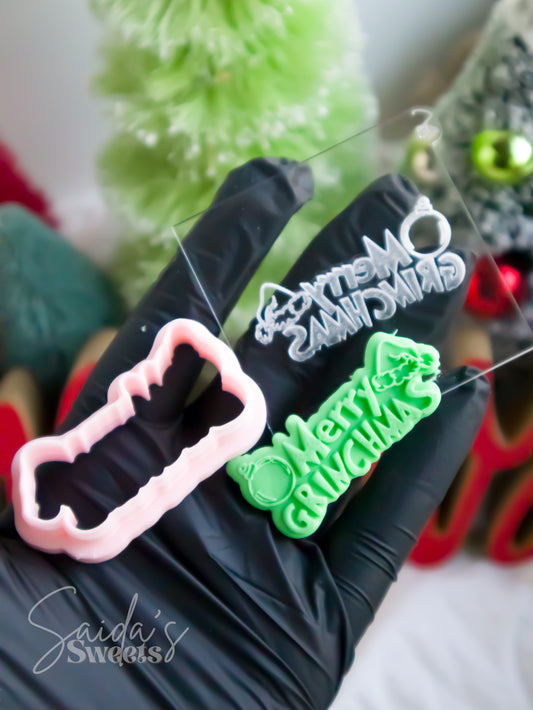 Merry Grinchmas Embosser & Cutter (Debosser & Christmas)