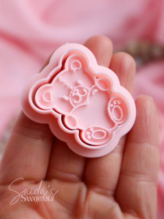 Cute Heart Bear Embosser & Cutters