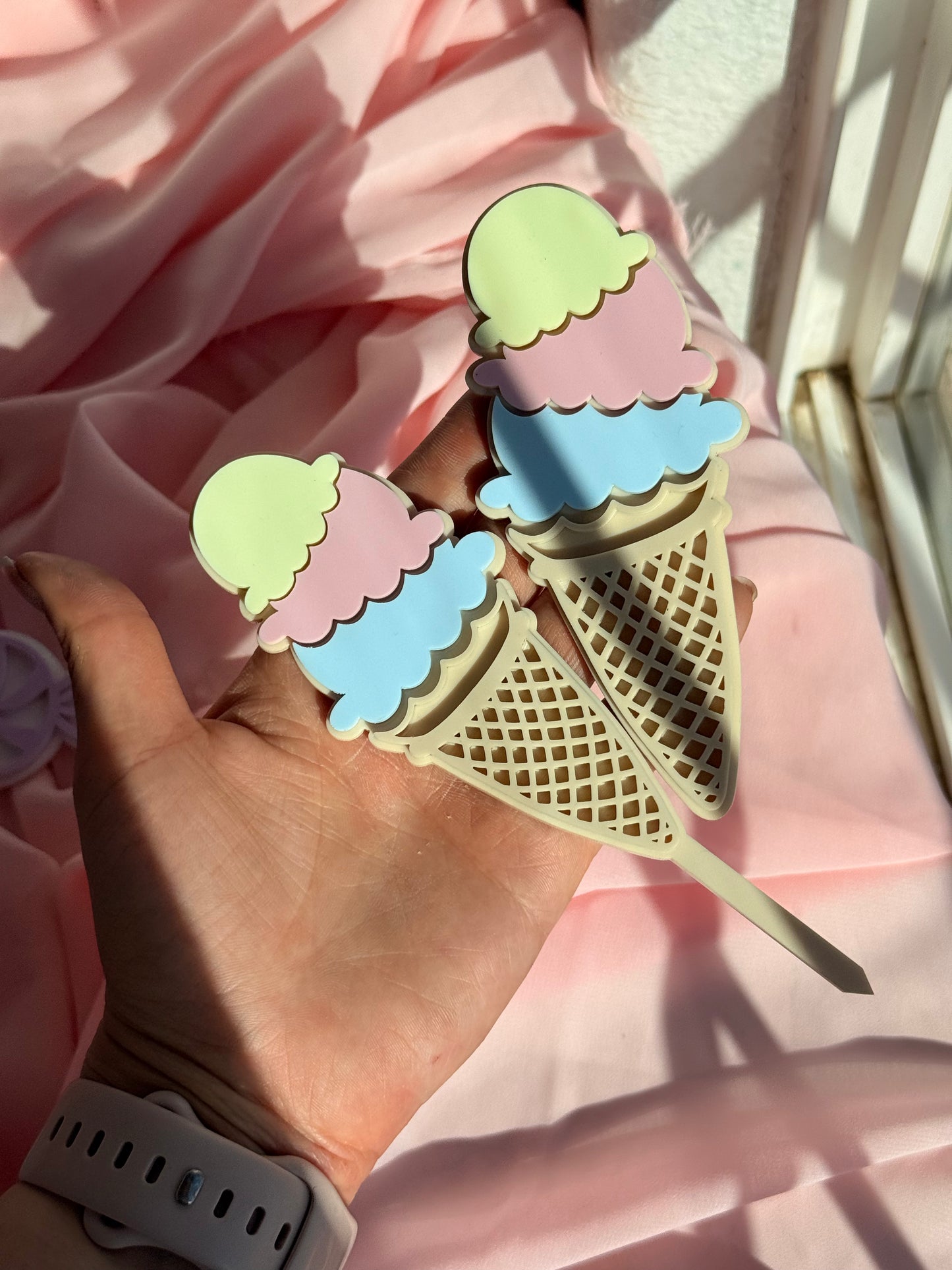 Ice Cream and Candy Acrylic Toppers/ charms