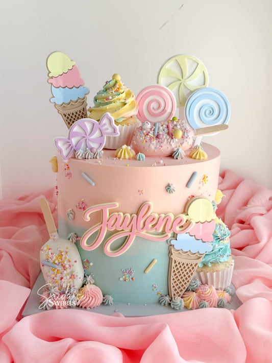 Ice Cream and Candy Acrylic Toppers/ charms