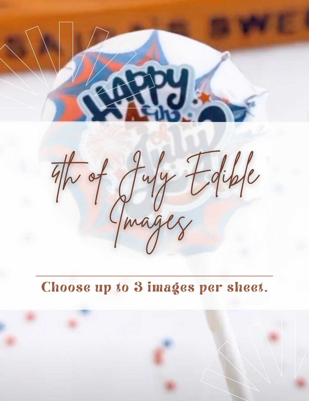 Fourth of July Edible images