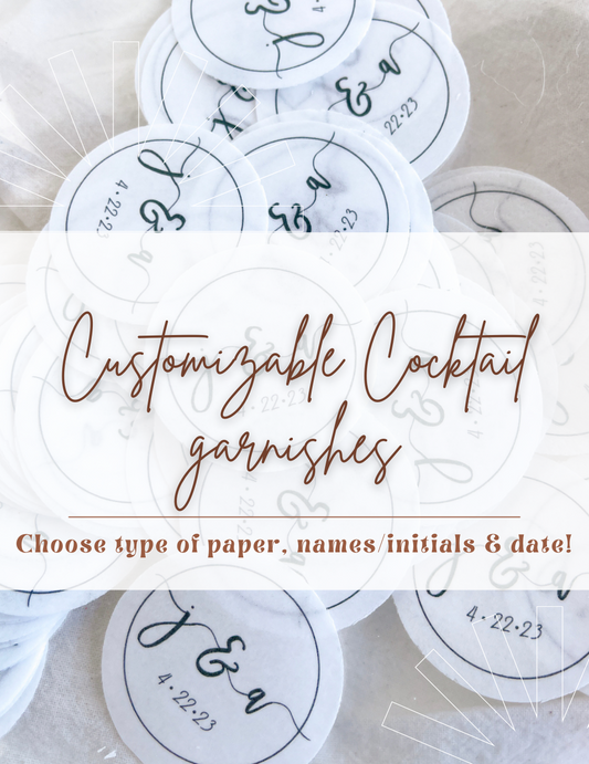 Customizable Cocktail garnishes