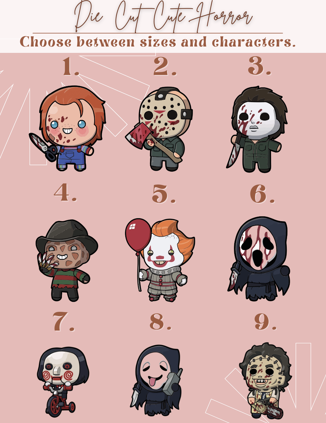 Die Cut edible Images: Cute Horror