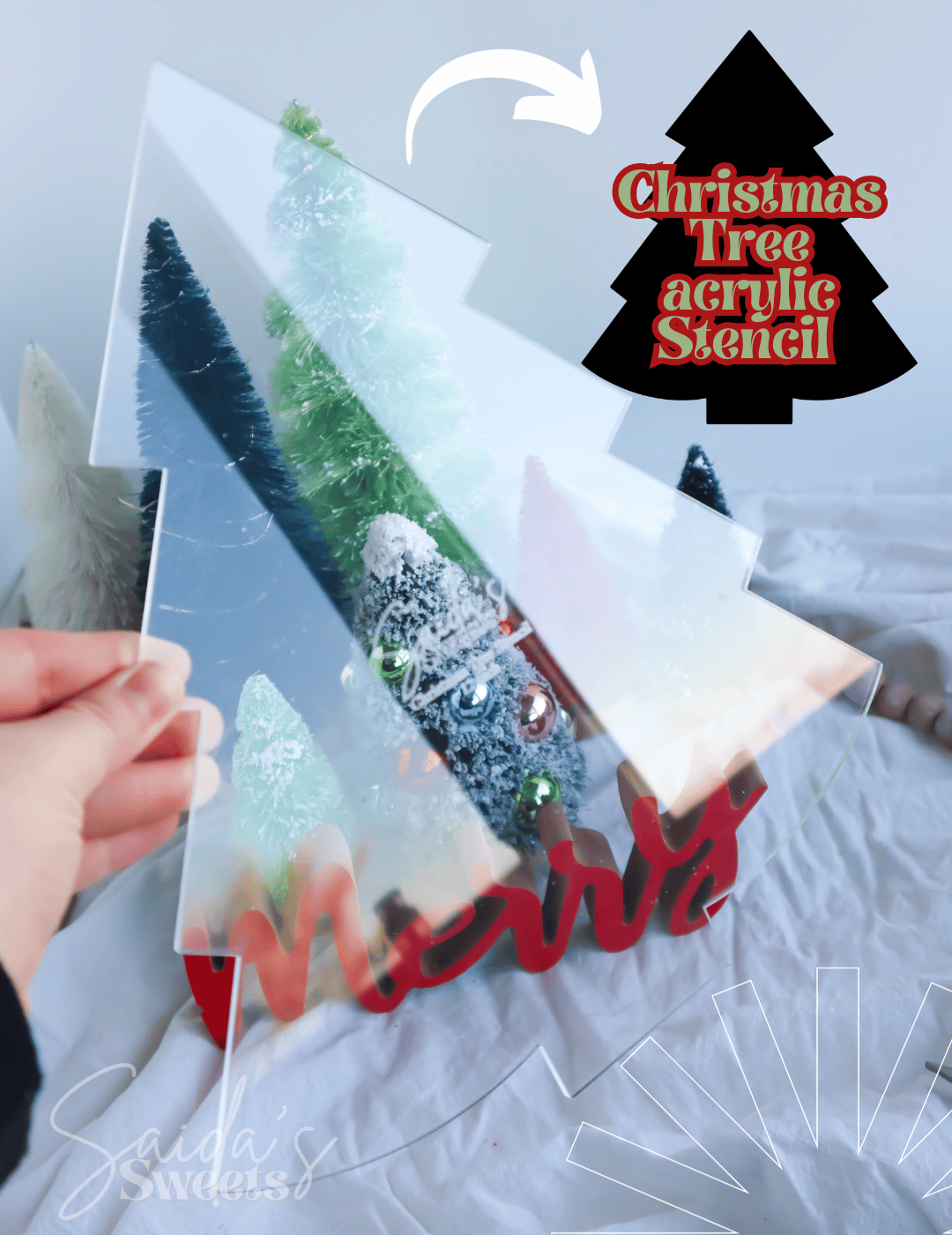 Christmas Tree Acrylic Stencil