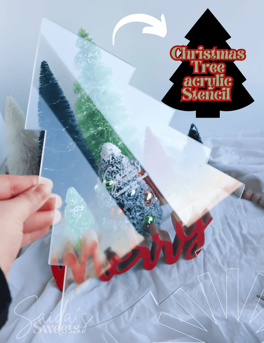 Christmas Tree Acrylic Stencil