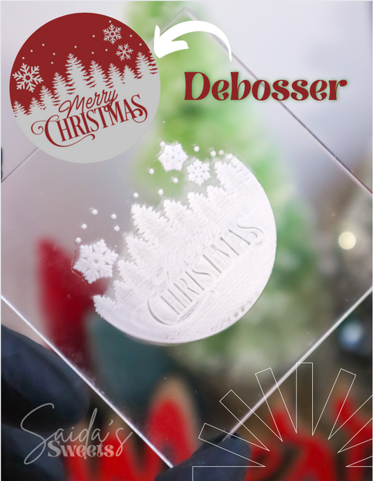 Merry Christmas Trees Embosser & Cutter (Debosser & Christmas)