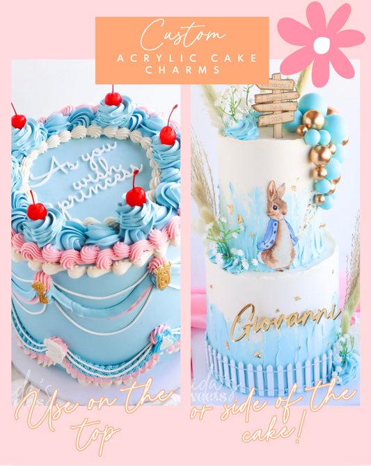 Custom Acrylic Cake Charm