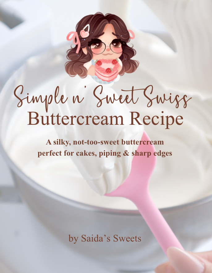 Simple n sweets Swiss buttercream recipe (just pdf)