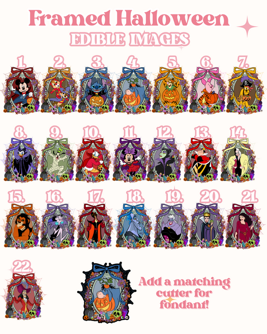 Framed Halloween Edible Images