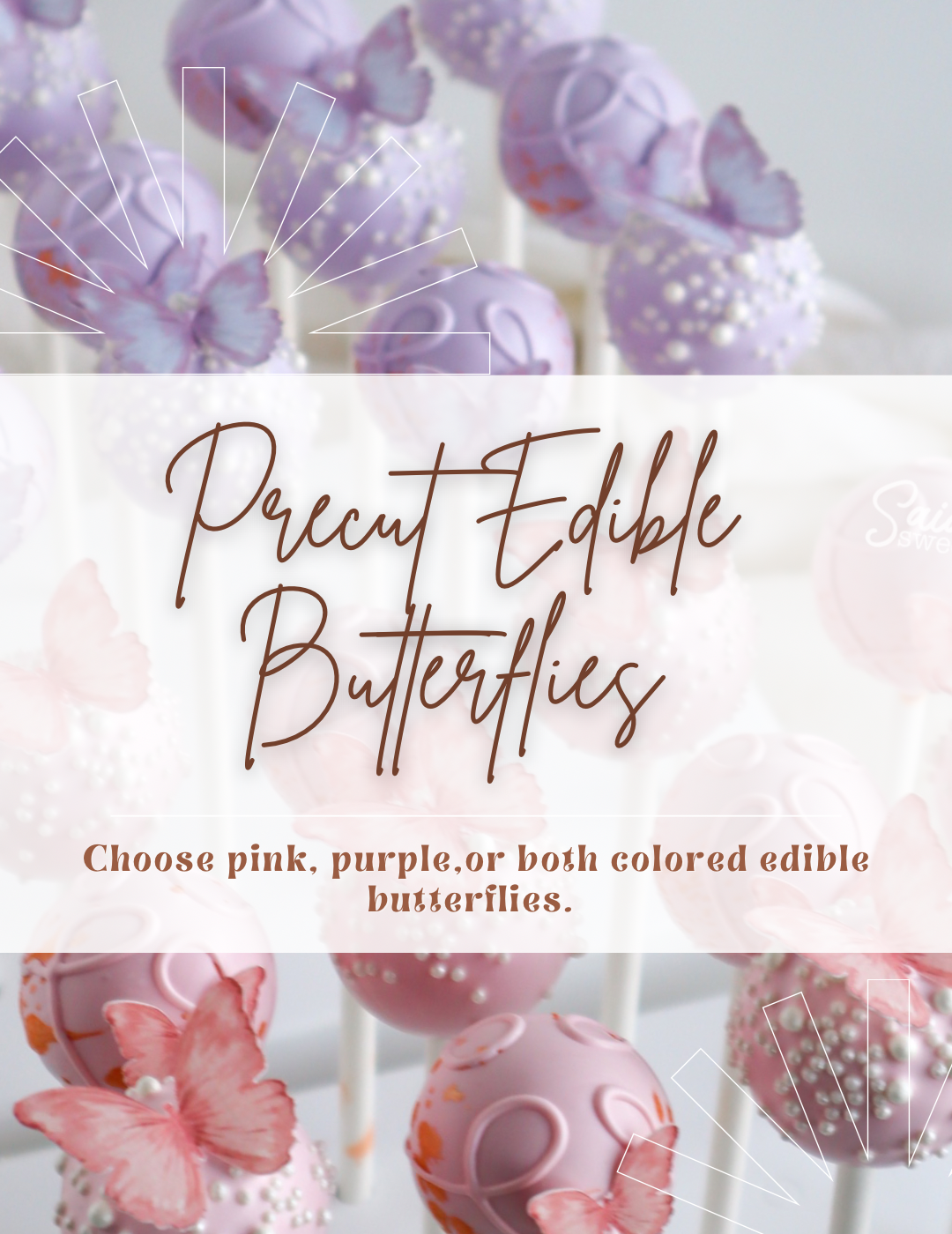 Precut Edible Butterflies