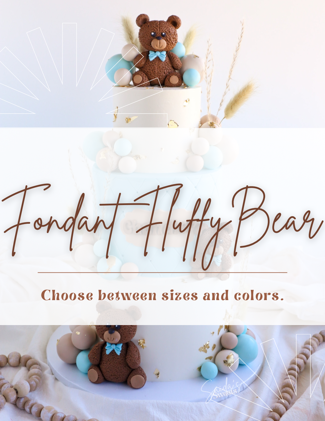 Fondant Fluffy Bear