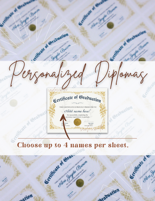 Personalized Graduation Diplomas