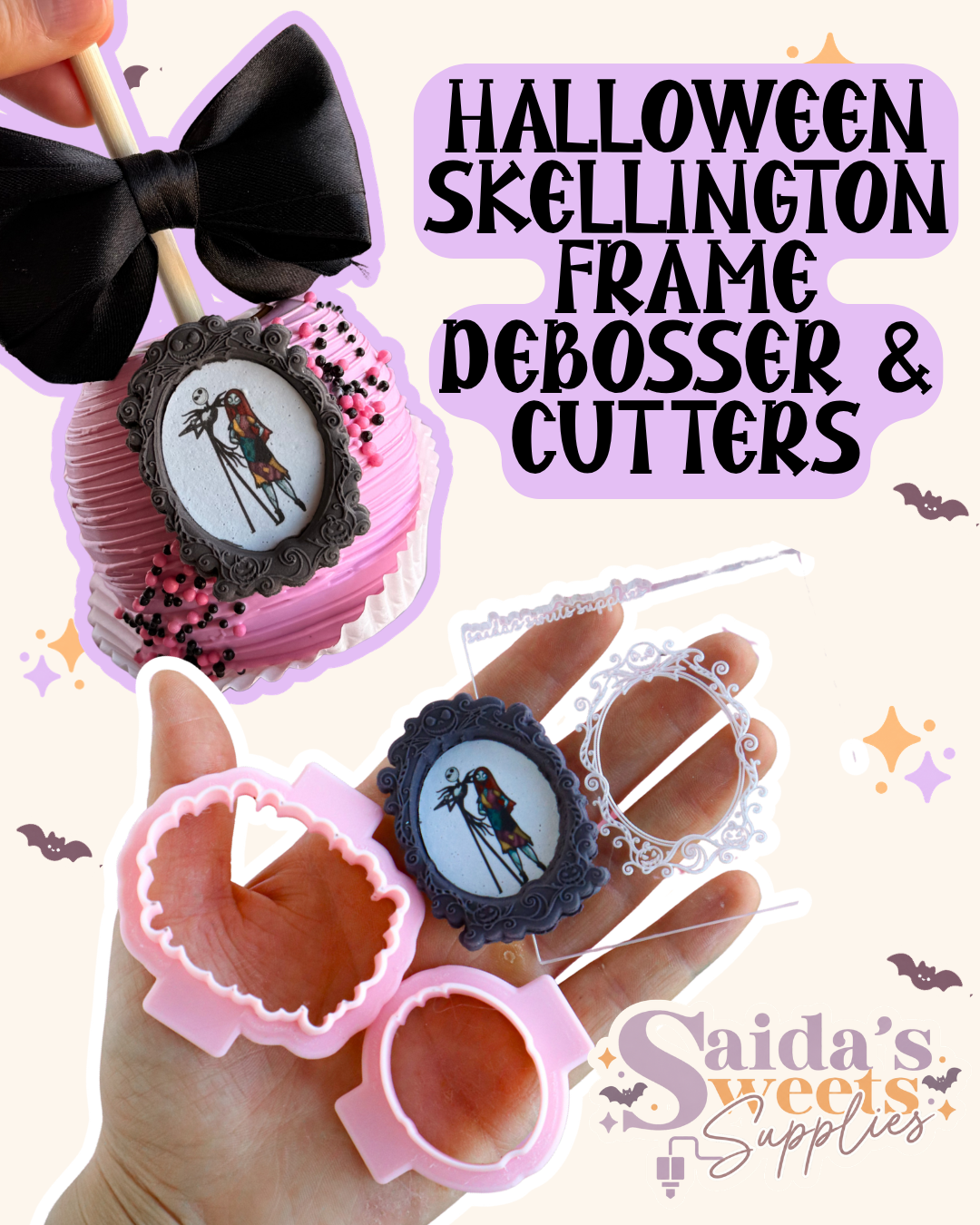 halloween skellington frame Debosser ( Embosser & Cutter)