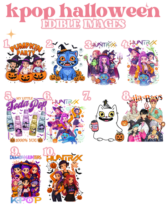 kpop Halloween Edible Images