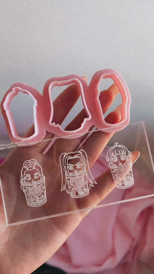 Kpop ramen Debosser ( Embosser & Cutter)