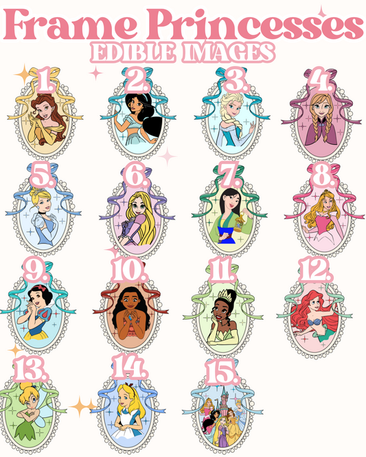 Frame Princesses Edible Images