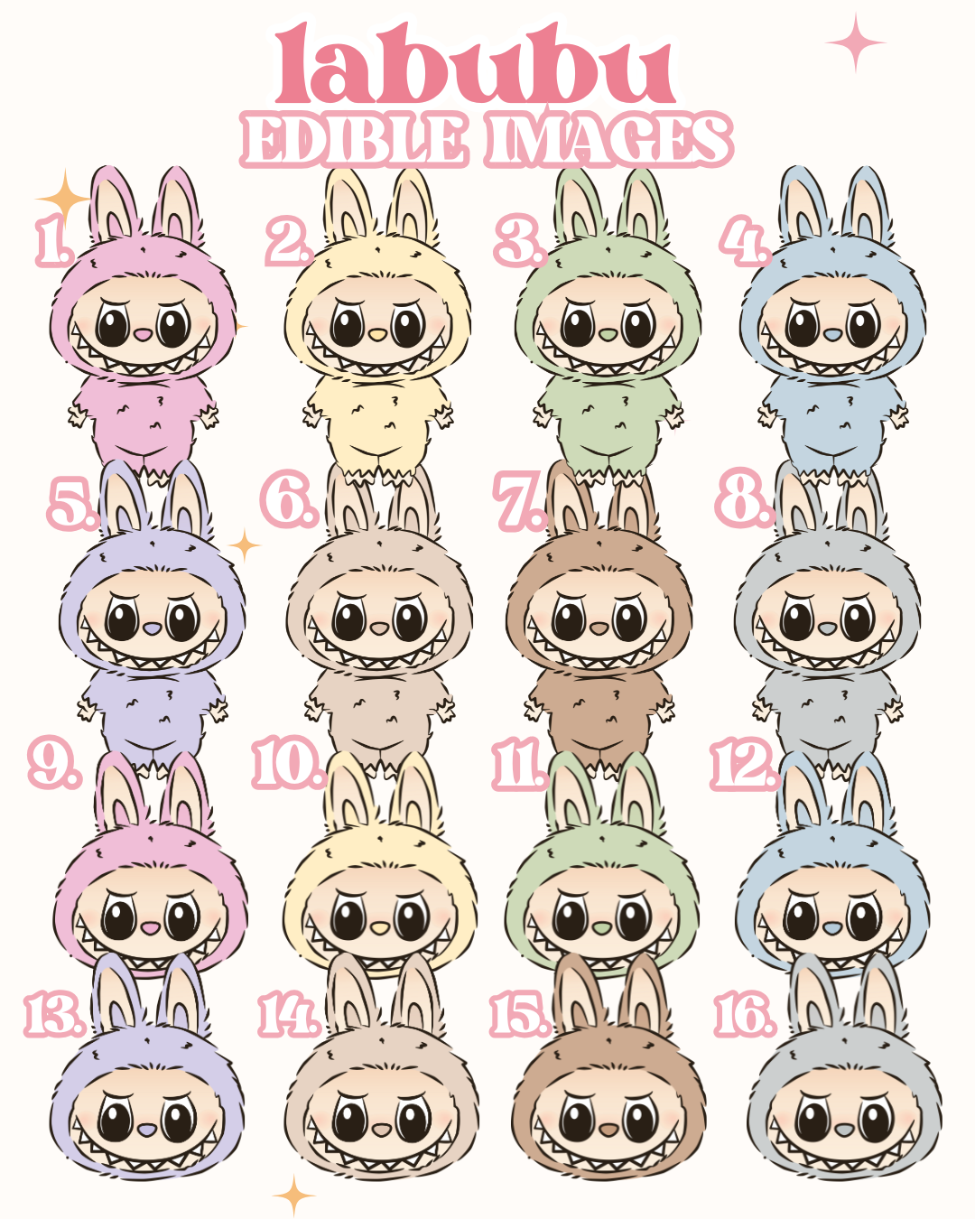 Labubu Edible Images